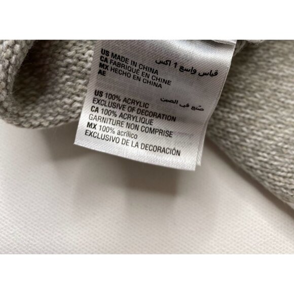 Karen Scott Sweater Top Women's 1X Gray CATS Sequins Holiday Graphic Relaxed NEW - Picture 9 of 14